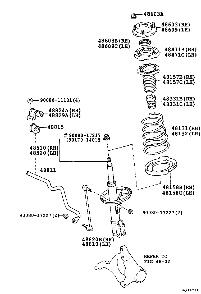 48131-07061 SPRING, FRONT COIL, RH product image