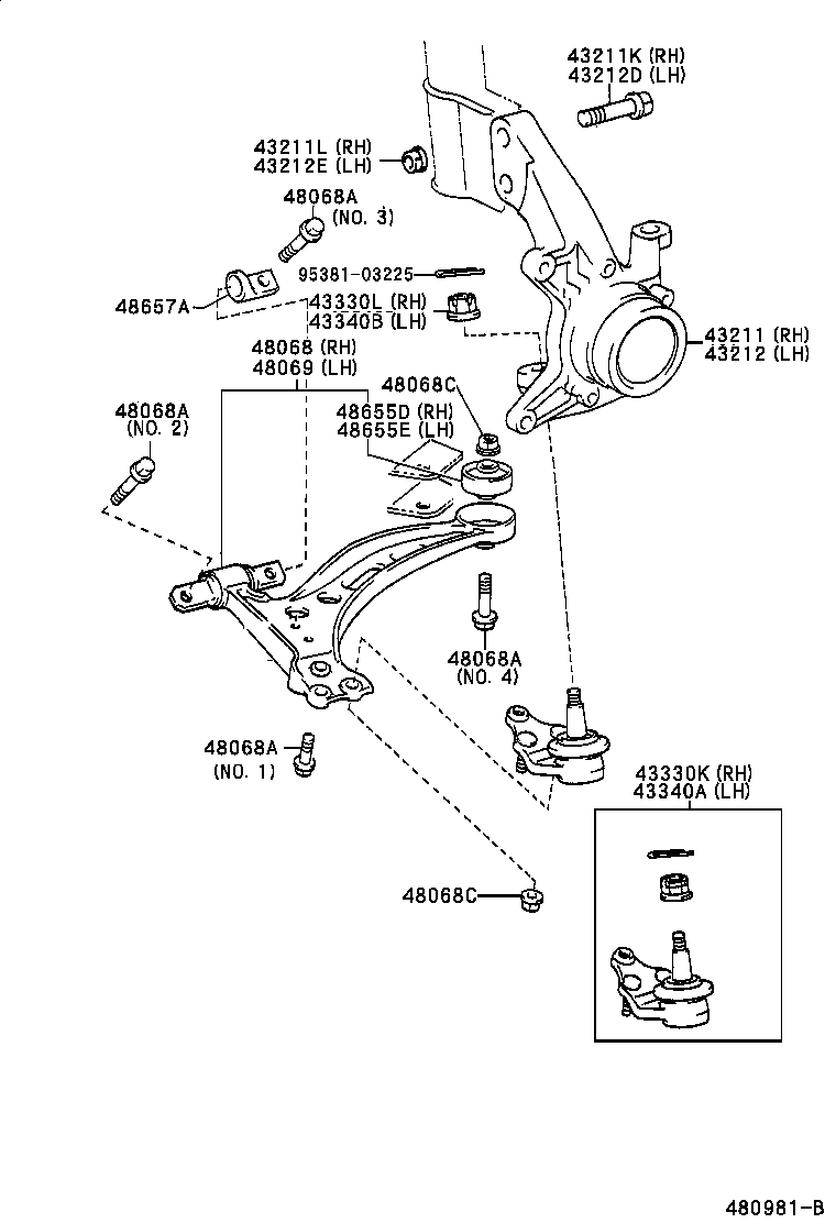 Toyota 90080-10137 BOLT(FOR FRONT SUSPENSION LOWER ARM)