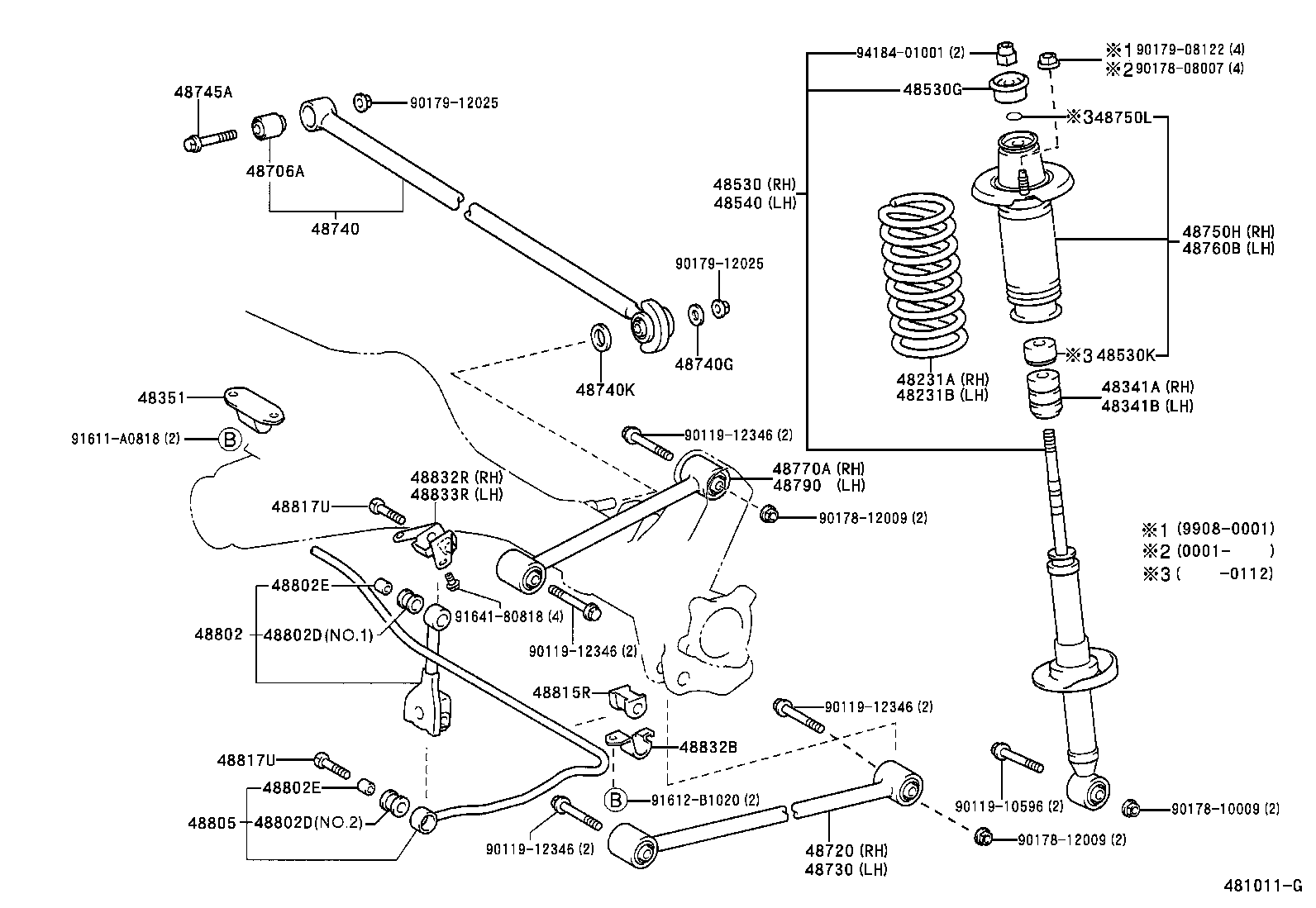48231-52390 SPRING, COIL, REAR RH product image
