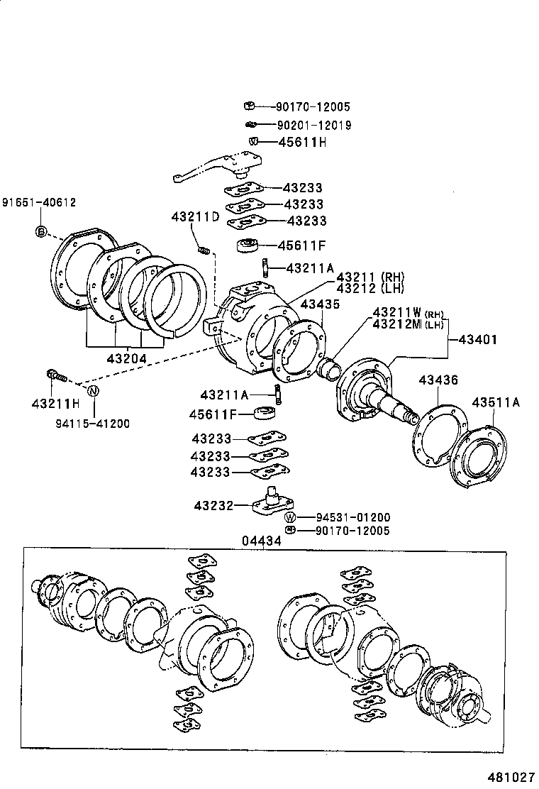 43330-39295 JOINT ASSY, LOWER BALL, FRONT RH product image
