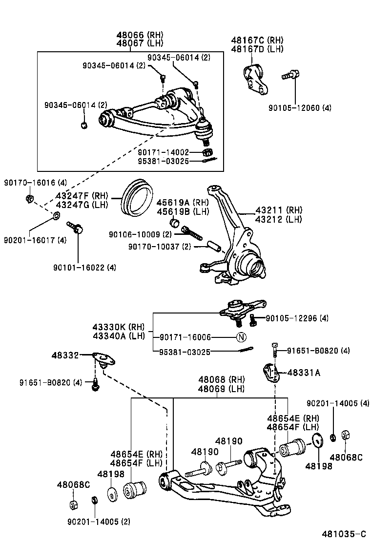 48332-27010 BUMPER, FRONT SPRING, NO.2 product image