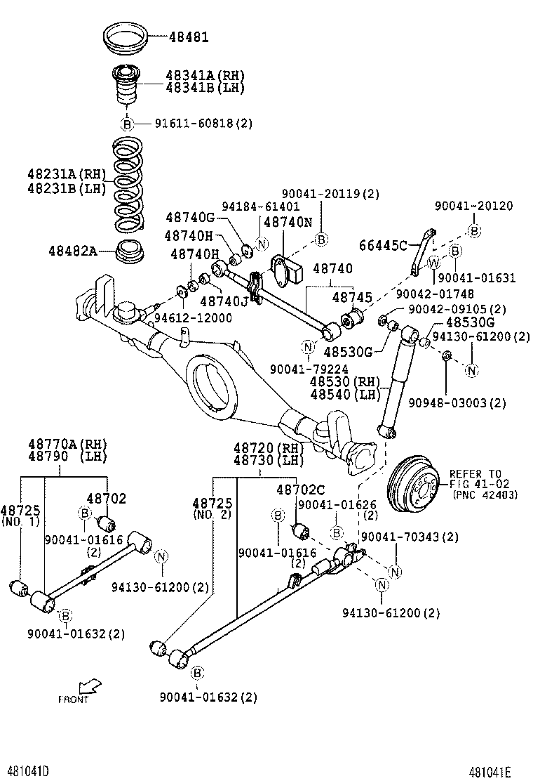 48231-87406 SPRING, COIL, REAR RH product image