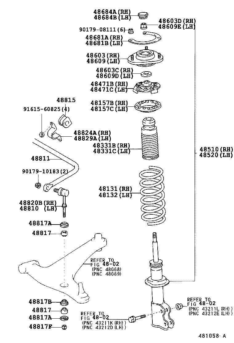 48131-17700 SPRING, FRONT COIL, RH product image
