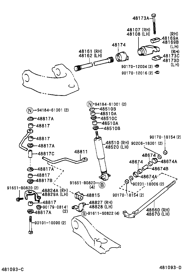 48173-27030 SWIVEL, ANCHOR ARM, RH product image
