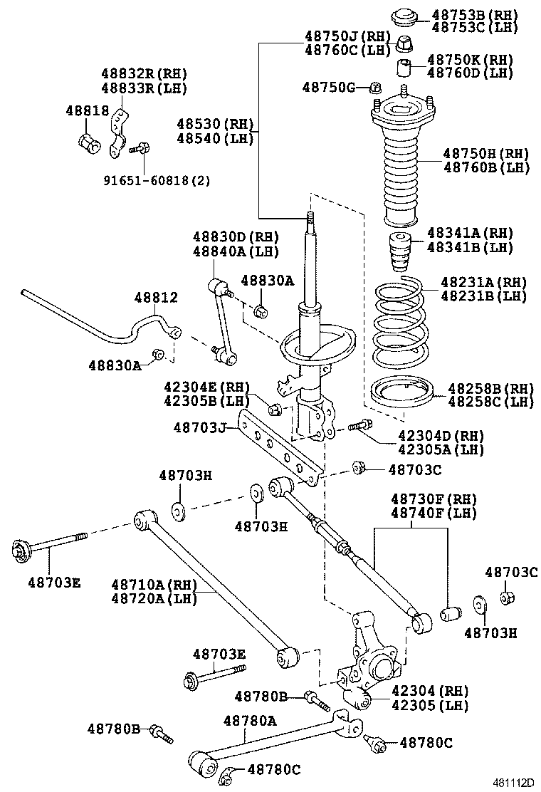 48231-07010 SPRING, COIL, REAR RH product image