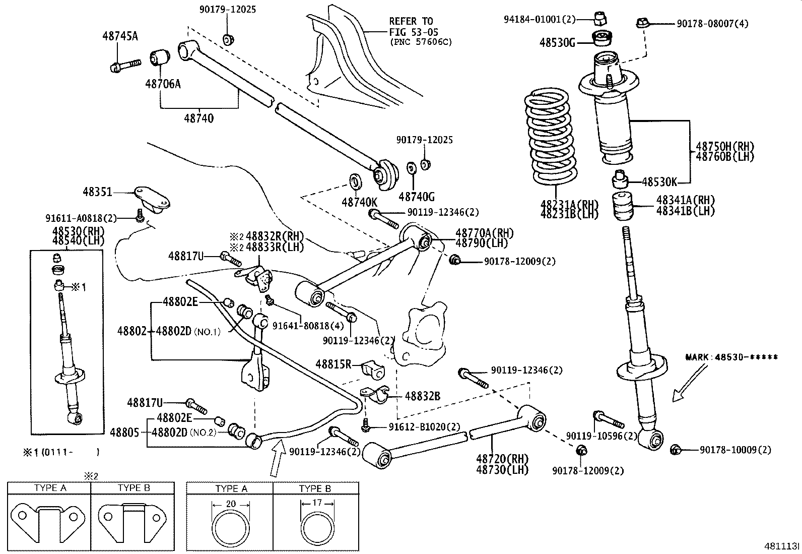 48231-52260 SPRING, COIL, REAR RH product image