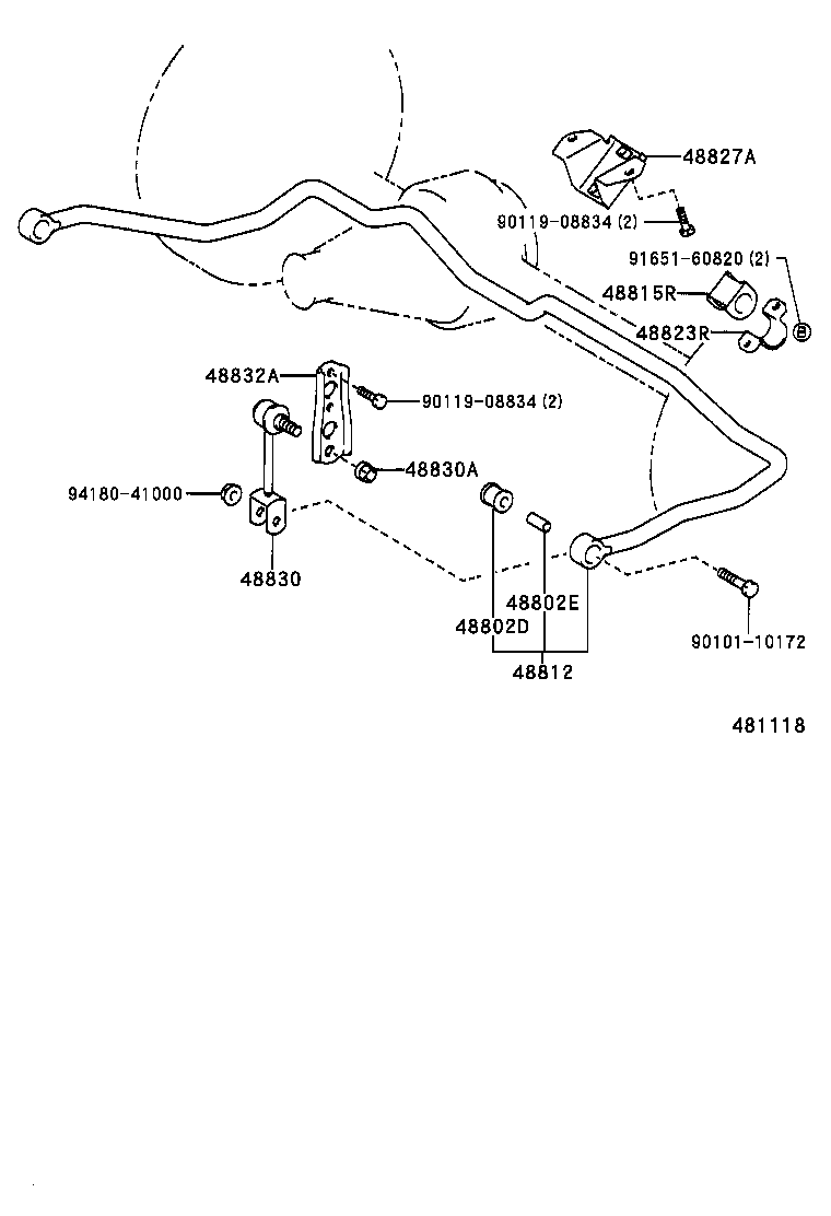 48032-60120 LEAF, REAR SPRING, NO.2 product image
