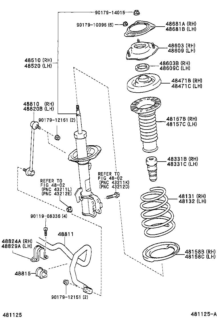 48131-28721 SPRING, FRONT COIL, RH product image