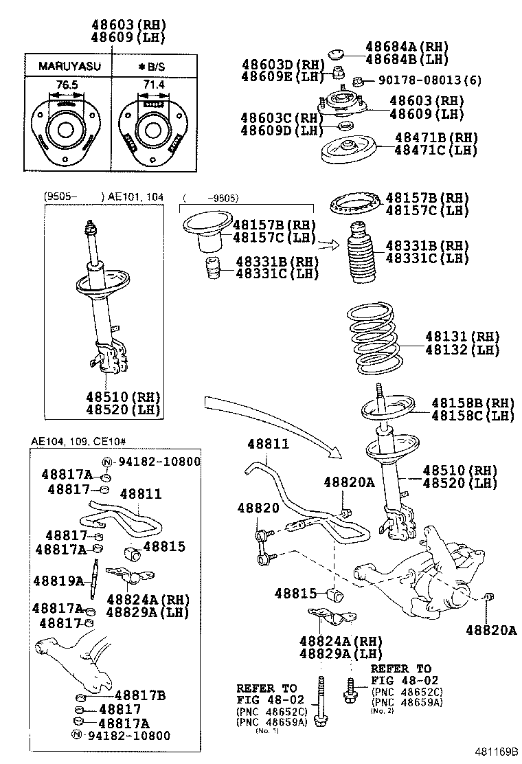 48131-1K160 SPRING, FRONT COIL, RH product image
