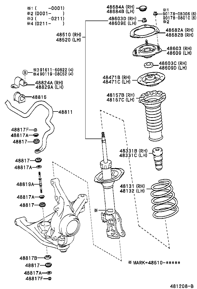 48131-52380 SPRING, FRONT COIL, RH product image