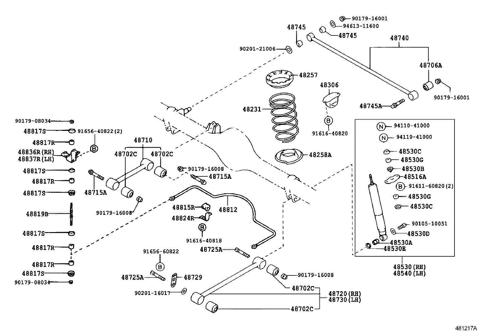 48231-30570 SPRING, COIL, REAR product image