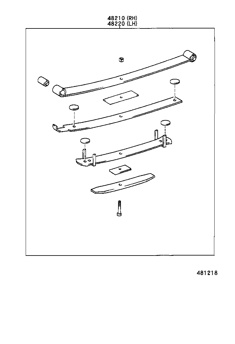 48405-35030 BRACKET SUB-ASSY, REAR SPRING, REAR RH product image