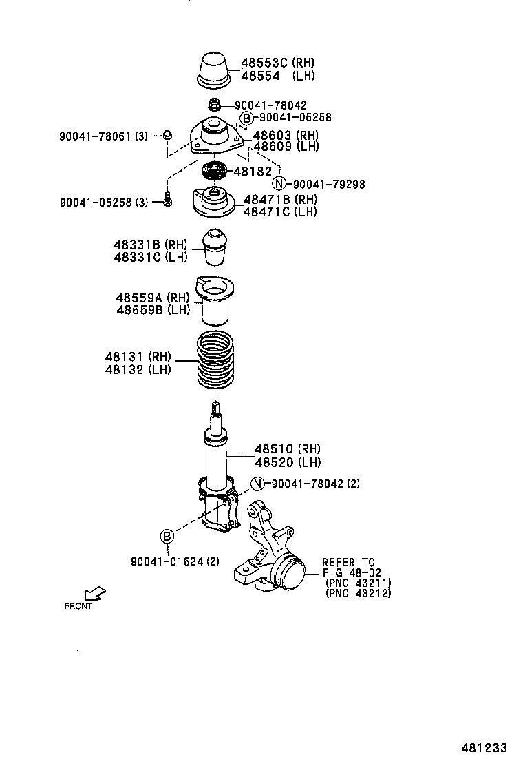 48131-97526 SPRING, FRONT COIL, RH product image