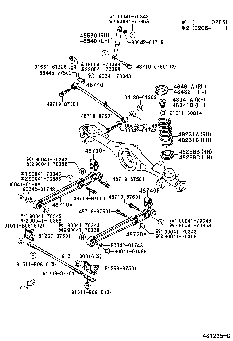 48231-97514 SPRING, COIL, REAR RH product image