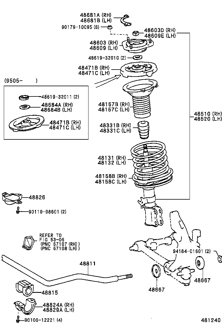 48131-3H580 SPRING, FRONT COIL, RH product image