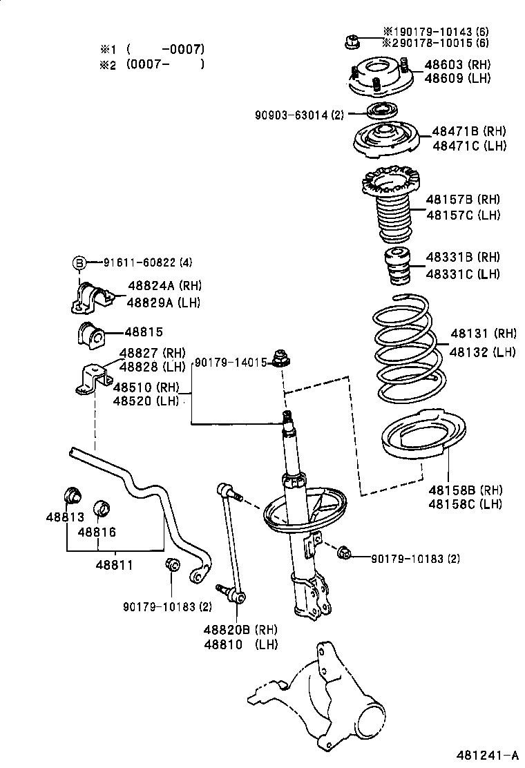48131-48091 SPRING, FRONT COIL, RH product image