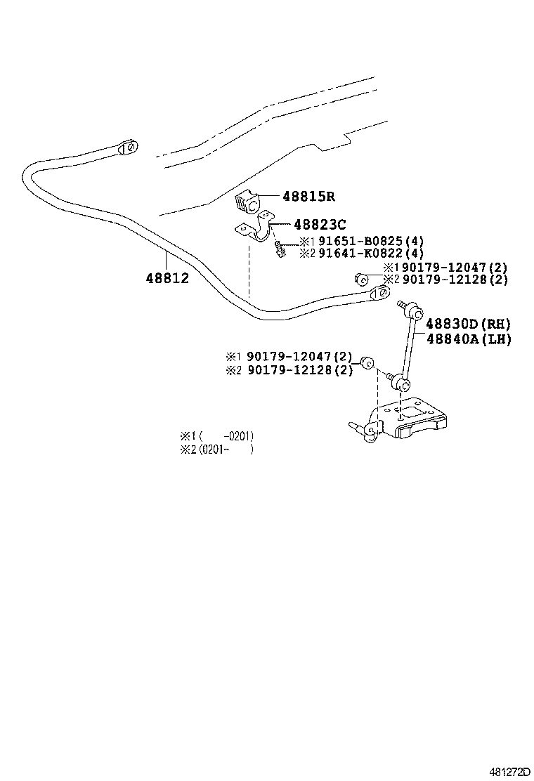 48415-36110 BRACKET, SPRING, NO.3 LH product image