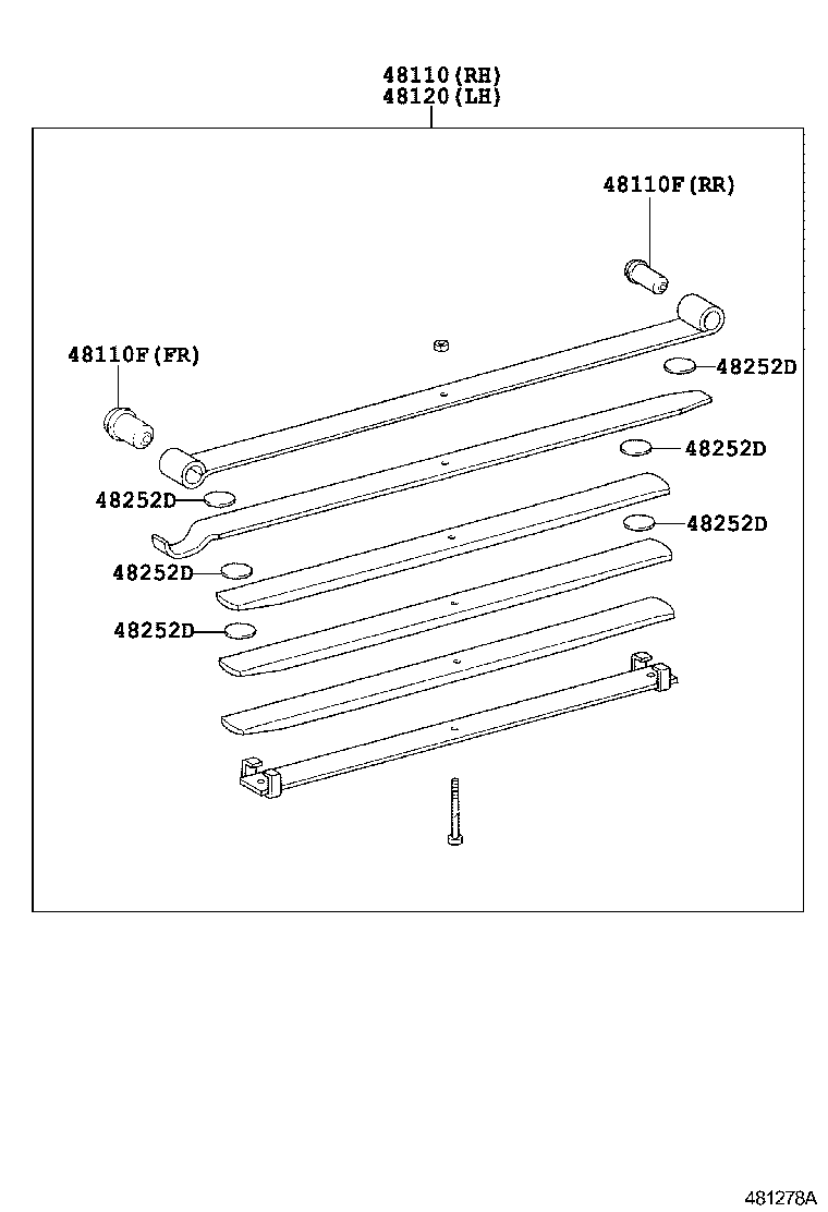 48101-3C030 LEAF, FRONT SPRING, NO.1 product image