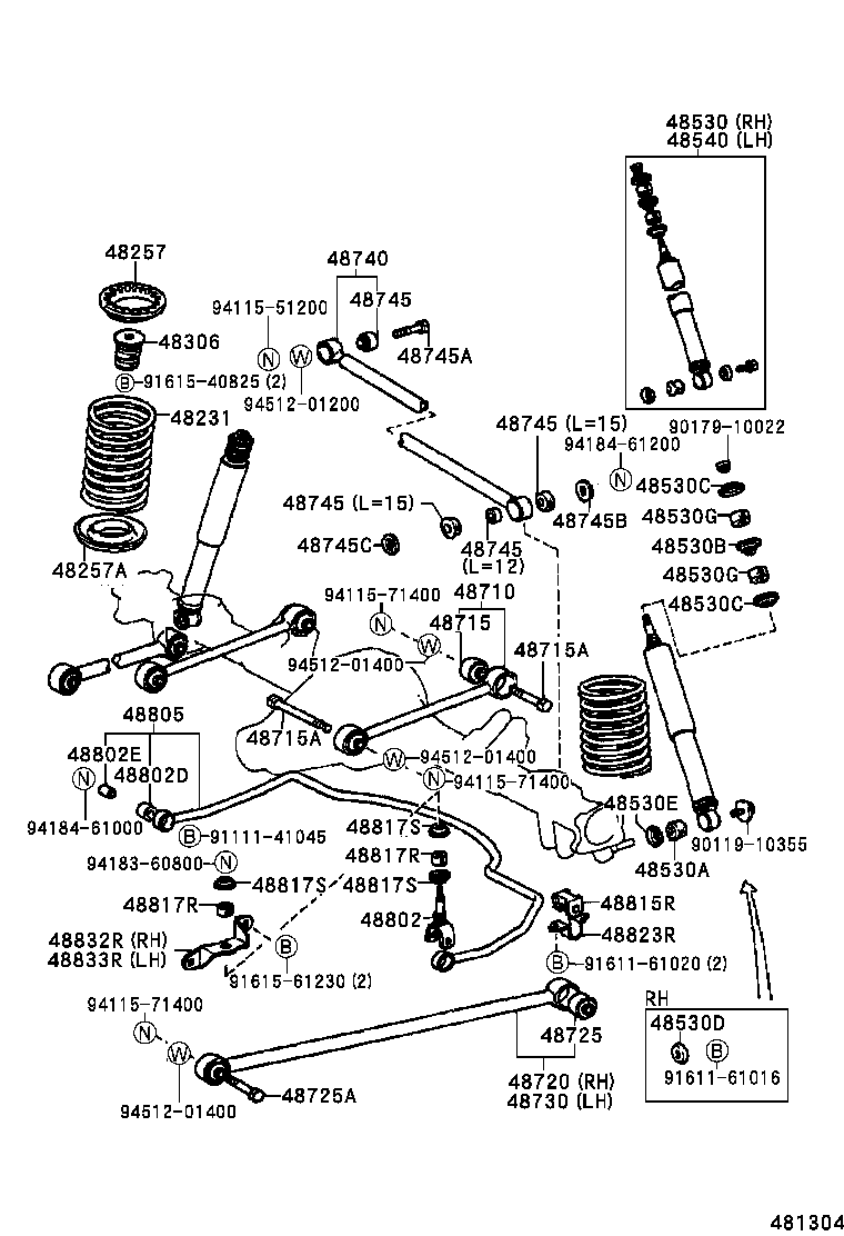 48231-14690 SPRING, COIL, REAR product image