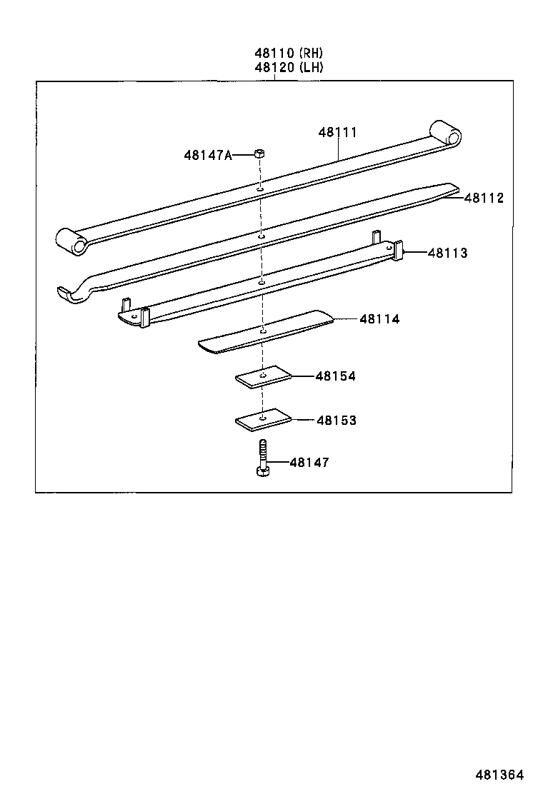 48114-2E080 LEAF, FRONT SPRING, NO.4 product image