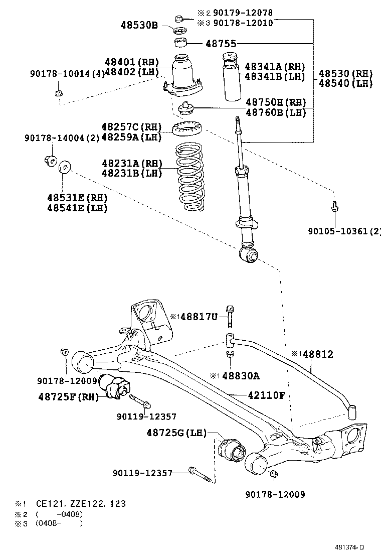 48231-1H610 SPRING, COIL, REAR RH product image