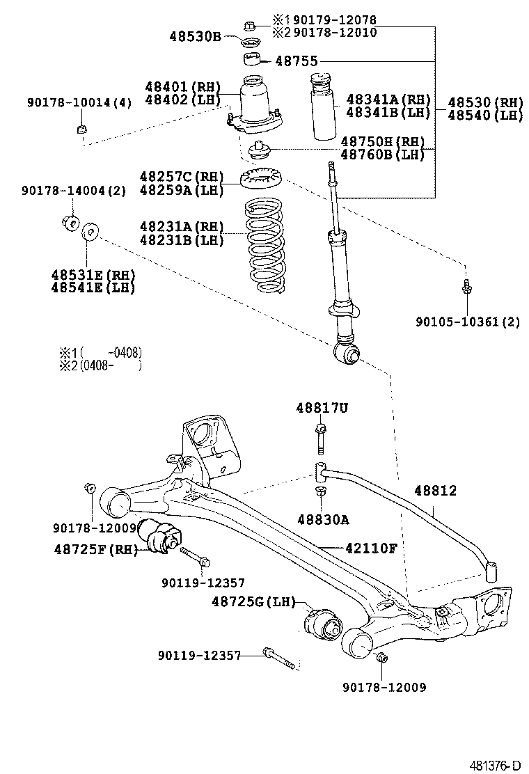 42101-02020 BEAM ASSY, REAR AXLE product image