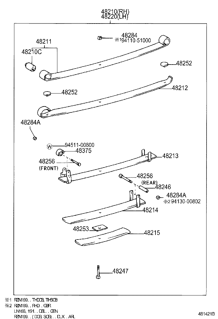 48046-04010 SEAT SUB-ASSY, SPRING U BOLT, RH product image