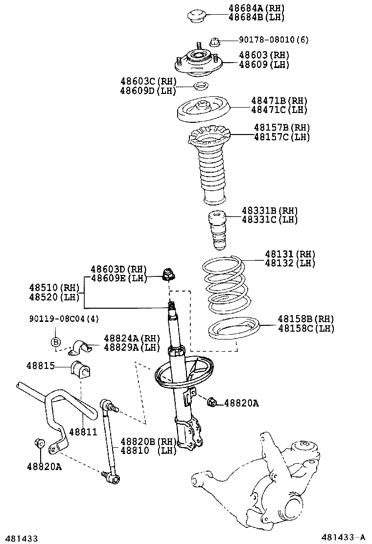 48131-1N630 SPRING, FRONT COIL, RH product image