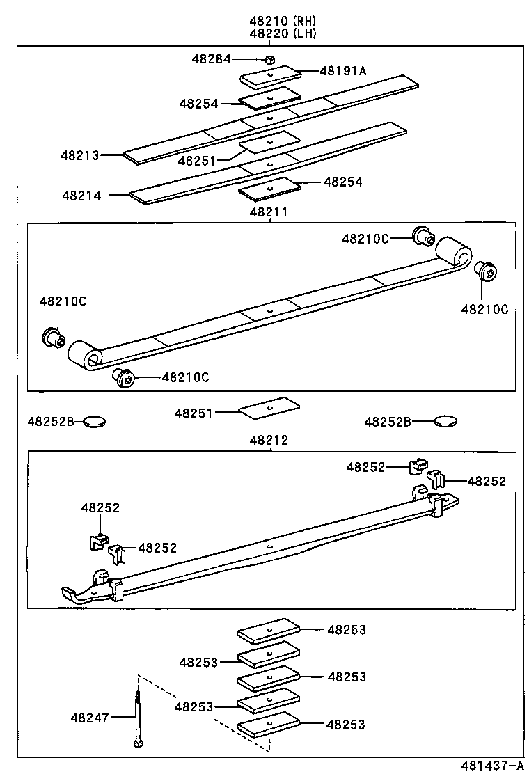 48042-37051 SHACKLE SUB-ASSY, REAR SPRING, NO.2 product image