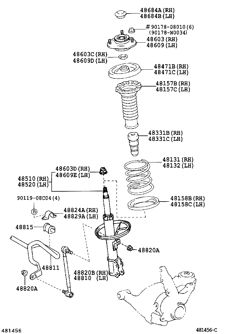48131-02A21 SPRING, FRONT COIL, RH product image