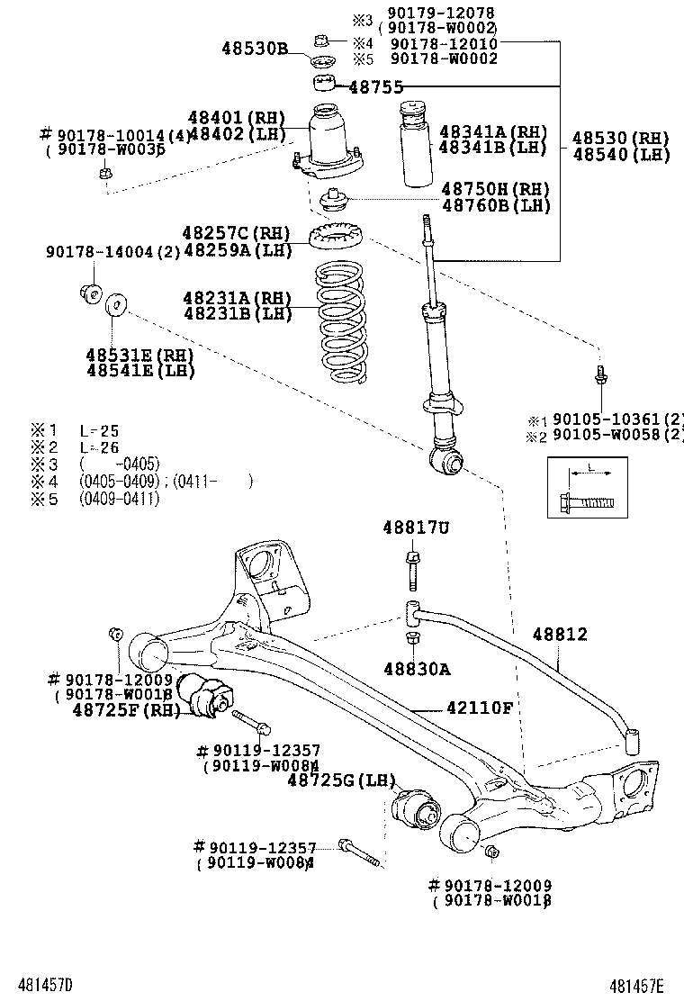 48401-12010 BRACKET SUB-ASSY, REAR SPRING, FRONT RH product image