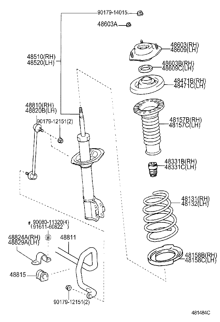 48131-06810 SPRING, FRONT COIL, RH product image