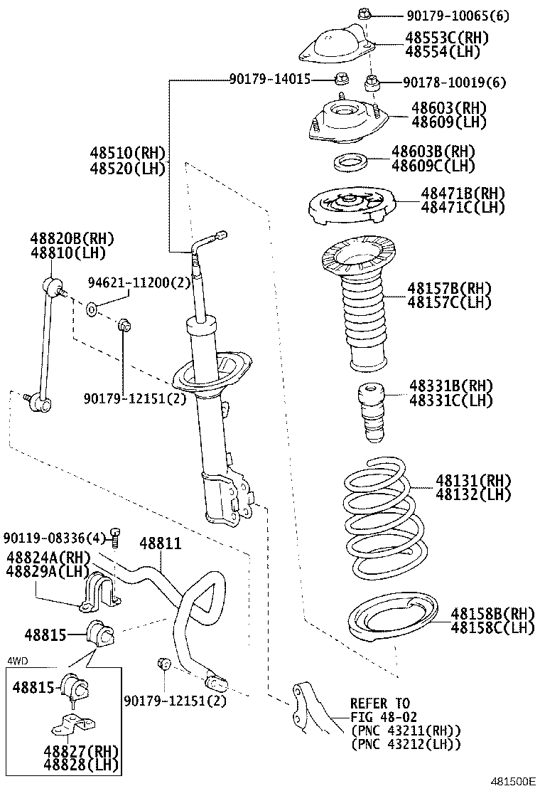 48131-58160 SPRING, FRONT COIL, RH product image