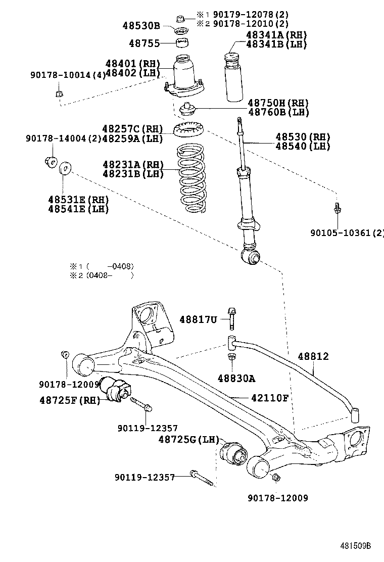 42101-02140 BEAM ASSY, REAR AXLE product image