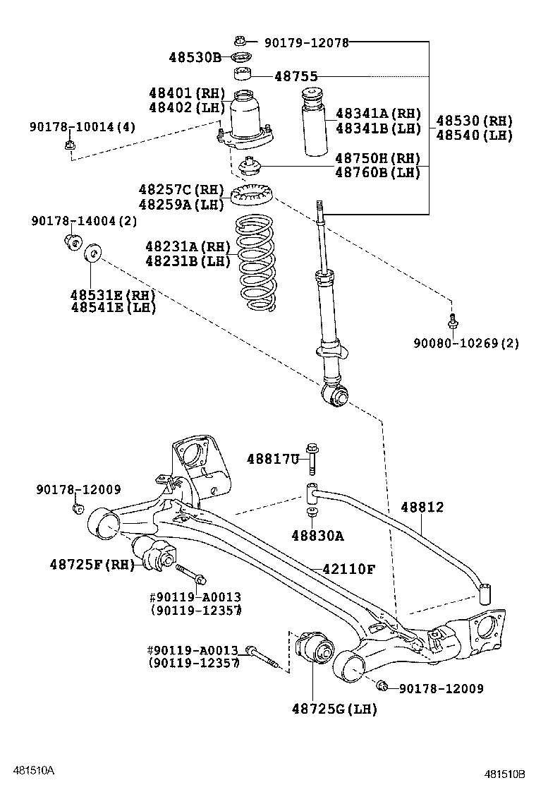 42101-01020 BEAM ASSY, REAR AXLE product image