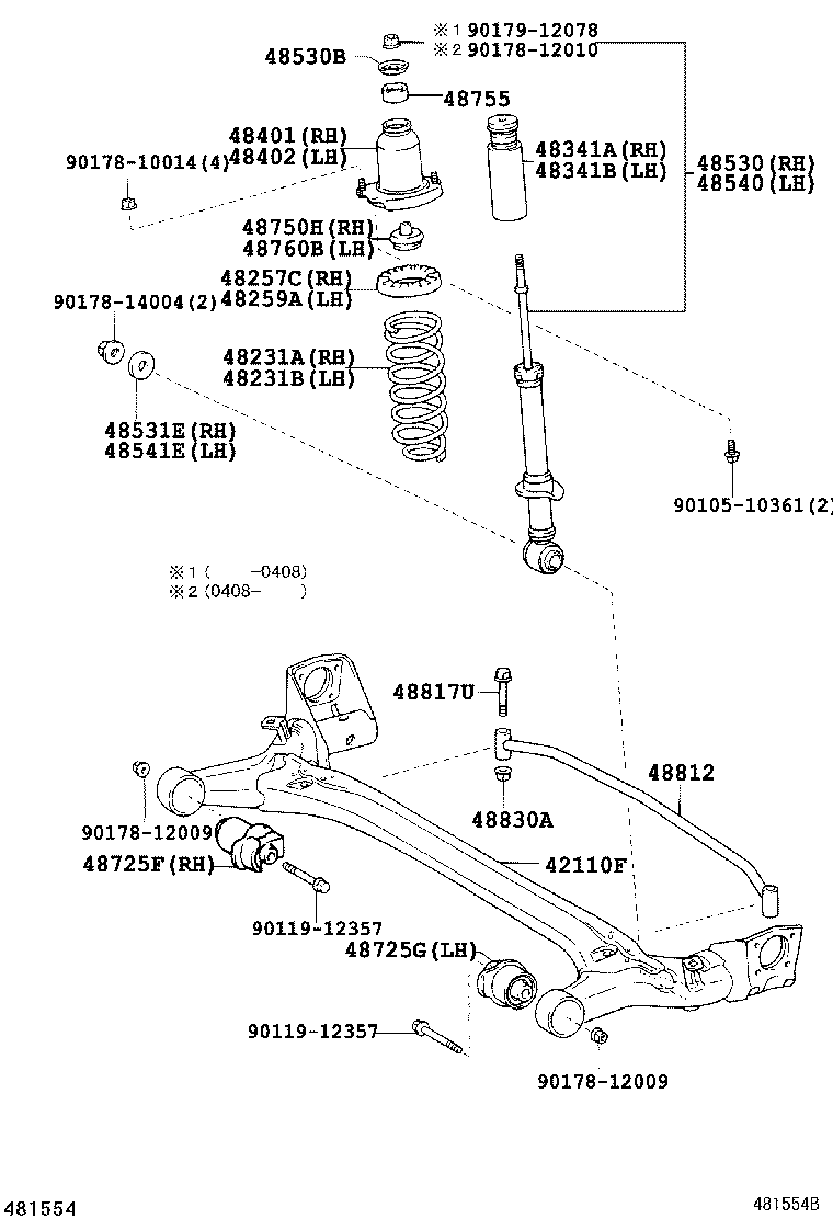 42101-02170 BEAM ASSY, REAR AXLE product image