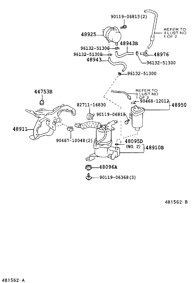 48943-60010 HOSE, HEIGHT CONTROL, NO.1 product image