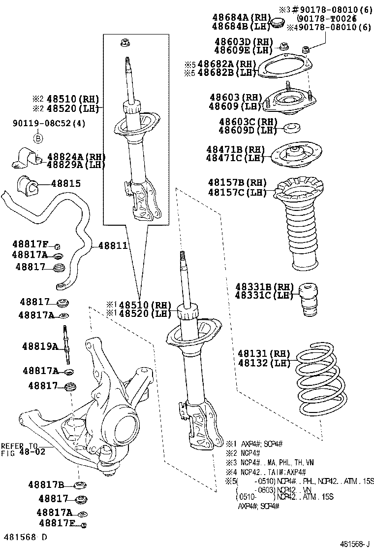 48131-0D100 SPRING, FRONT COIL, RH product image