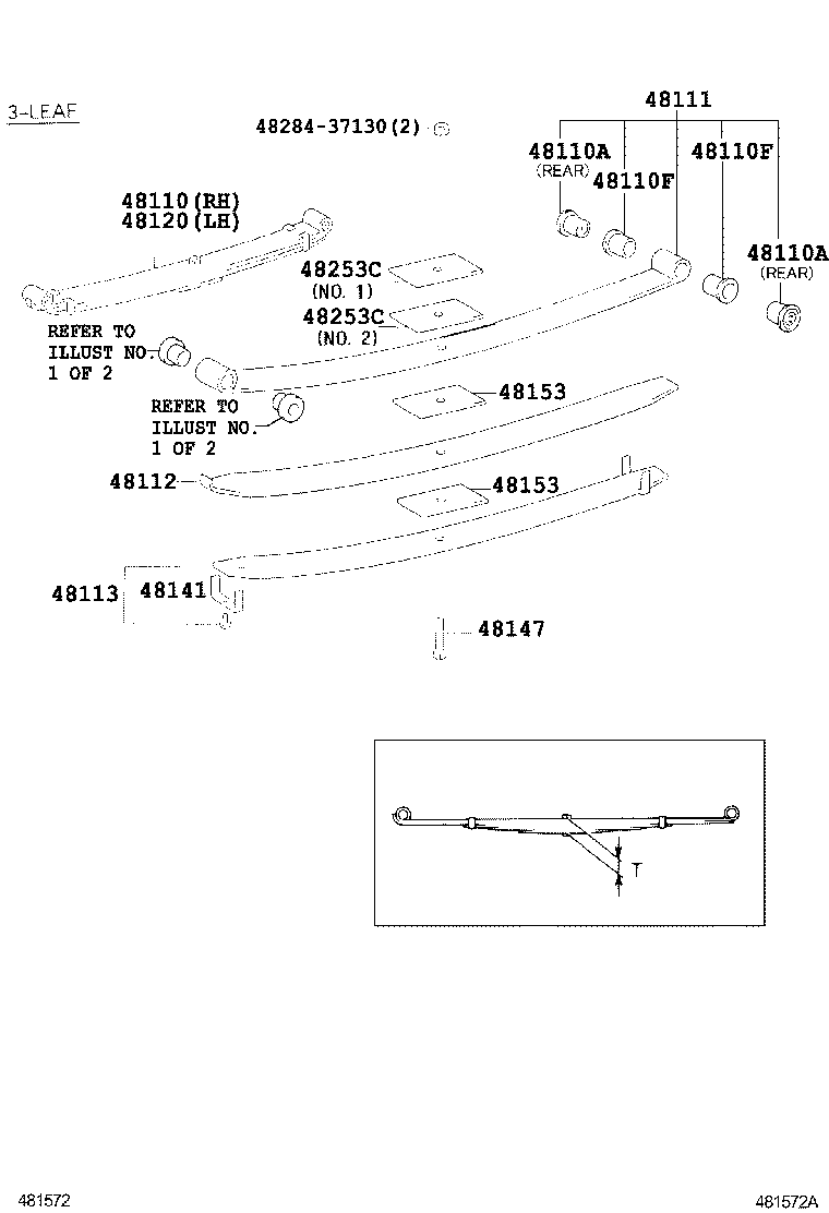 48101-3B683 LEAF, FRONT SPRING, NO.1 product image