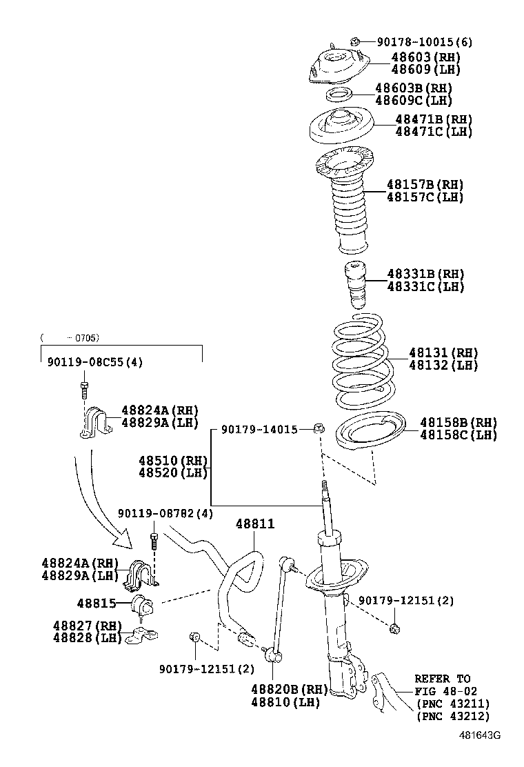 48131-48260 SPRING, FRONT COIL, RH product image