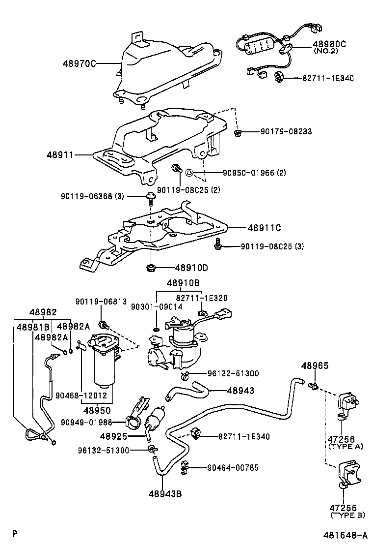 48965-48010 CLAMP, HEIGHT CONTROL TUBE product image