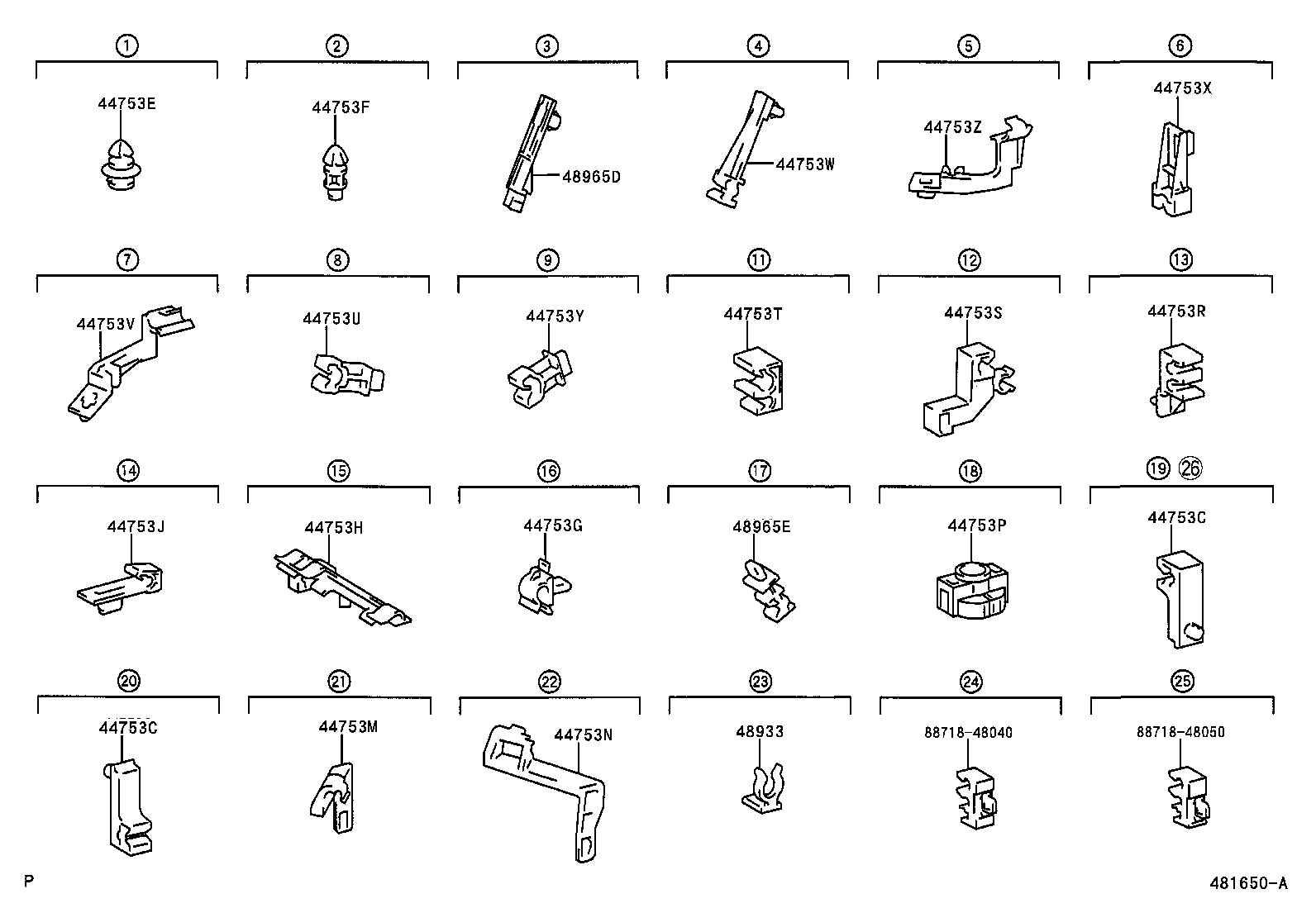 48965-48010 CLAMP, HEIGHT CONTROL TUBE product image