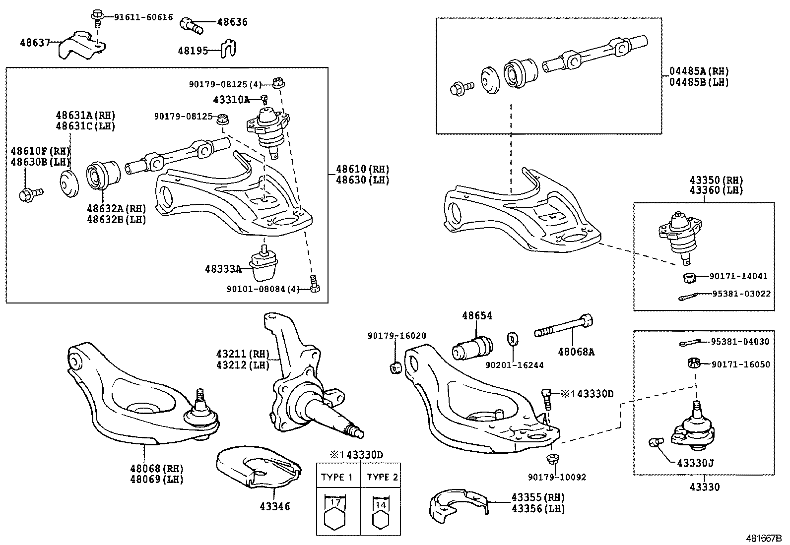48198-30050 CAM, FRONT SUSPENSION CAMBER ADJUST, NO.2 RH product image