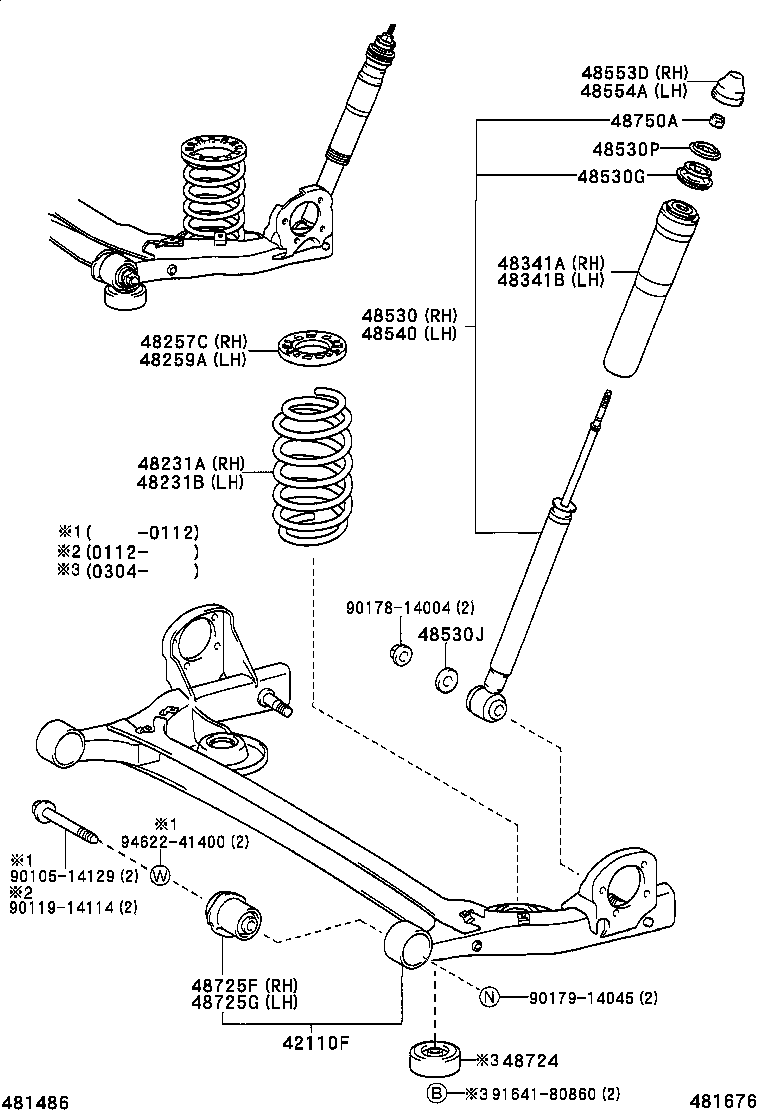 42110-28500 BEAM ASSY, REAR AXLE product image