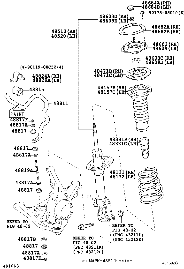 48131-46040 SPRING, FRONT COIL, RH product image