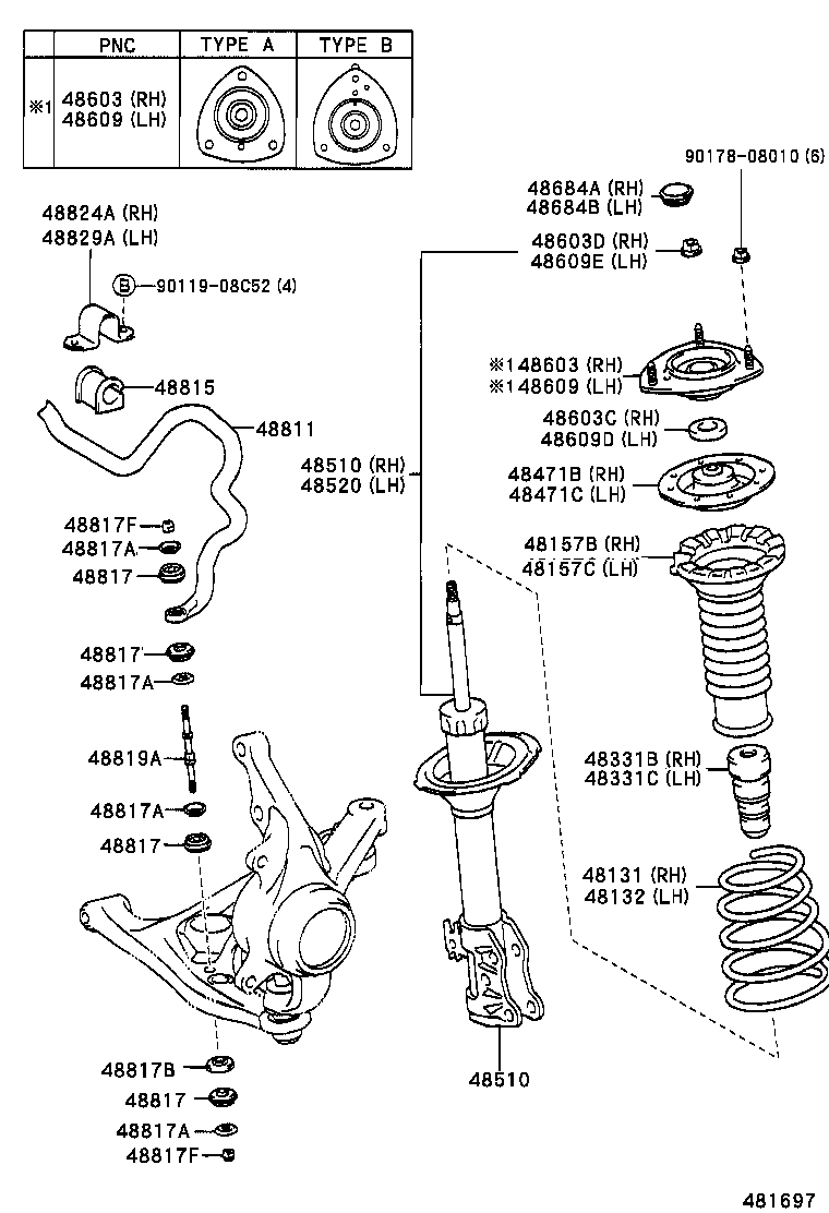 48811-52090 BAR, STABILIZER, FRONT product image