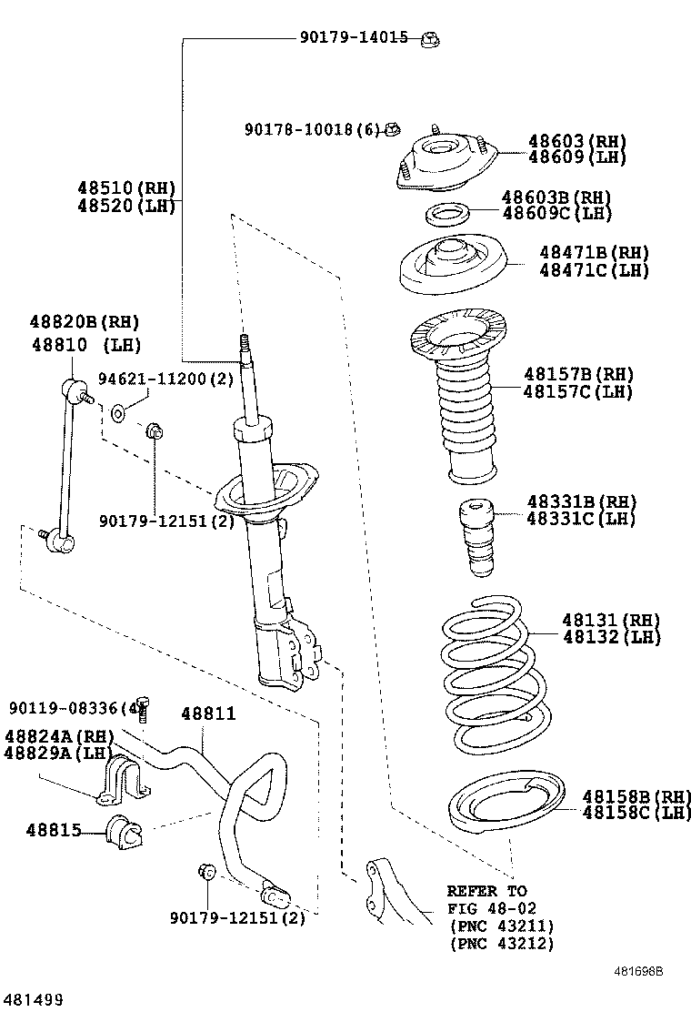 48131-58090 SPRING, FRONT COIL, RH product image