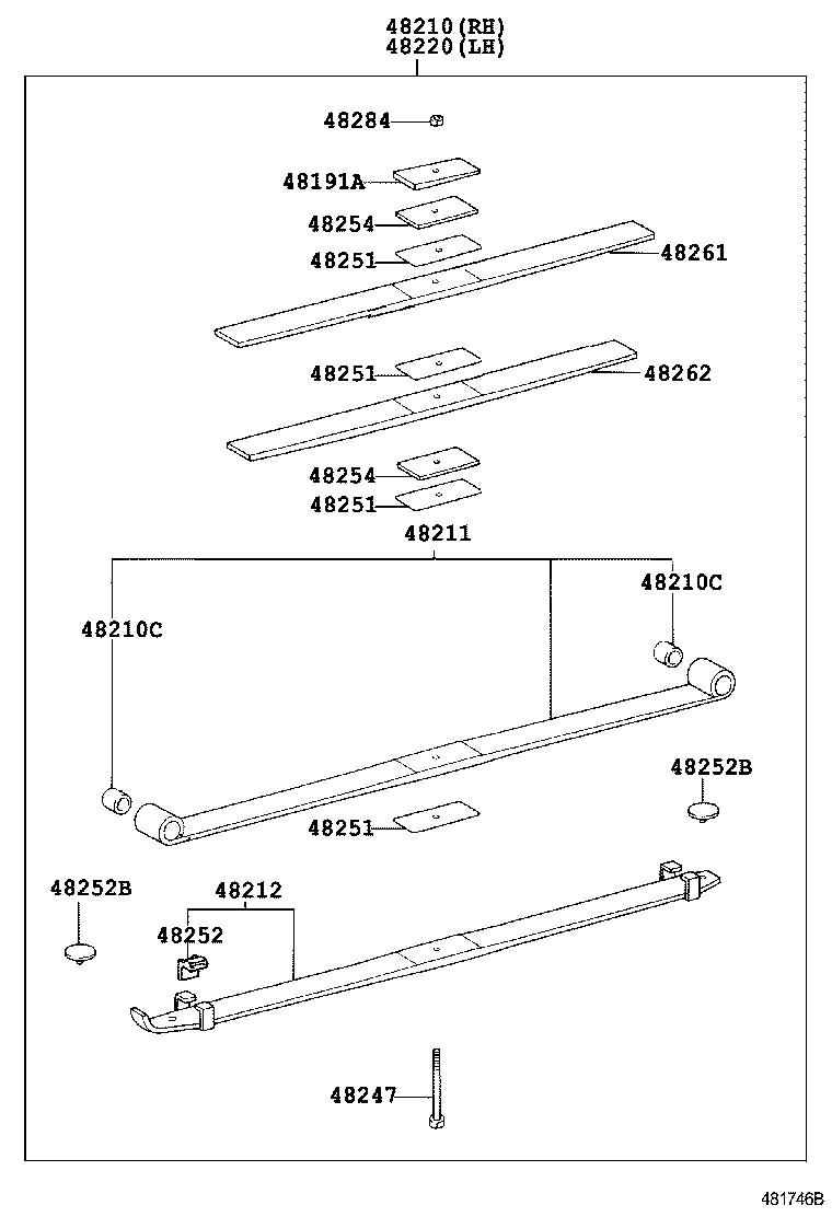 48215-3V290 LEAF, REAR SPRING, NO.5 product image
