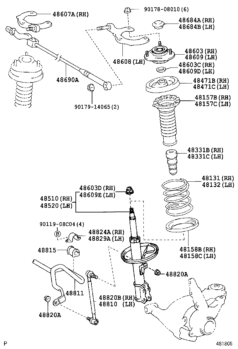 48131-12A00 SPRING, FRONT COIL, RH product image