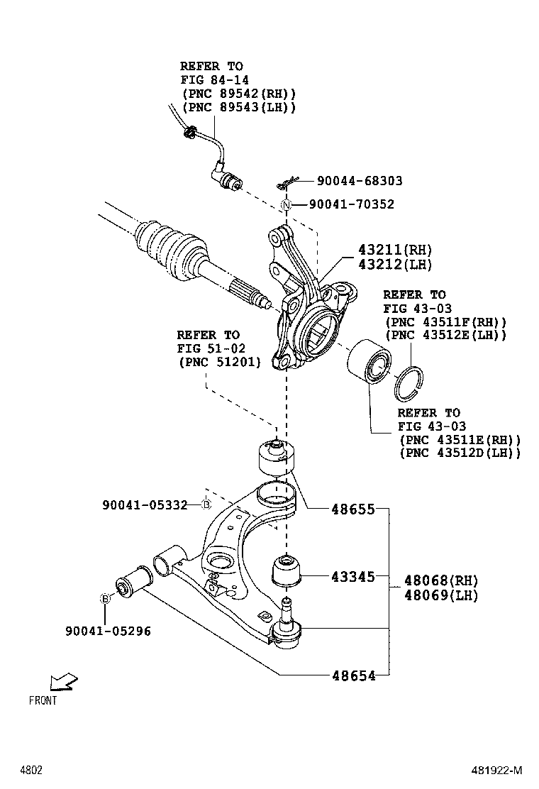 43345-B2010 COVER, LOWER BALL JOINT DUST product image